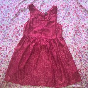 Ecoté pink casual dress with design
